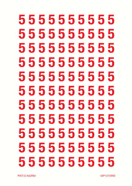 CHIFFRE 5 SUR FEUILLE
