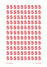 CHIFFRE 5 SUR FEUILLE