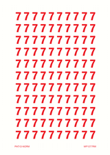 CIJFER 7 OP VEL