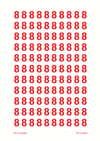 CHIFFRE 8 SUR FEUILLE