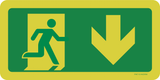 VLUCHTWEG RECHTS NAAR BENEDEN