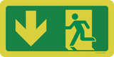 ISSUE DE SECOURS GAUCHE VERS LE BAS