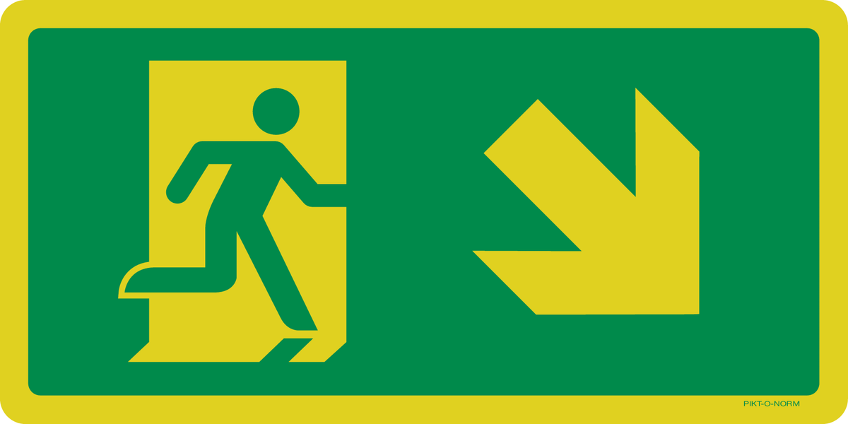 VLUCHTWEG, TRAP RECHTS NAAR BENEDEN