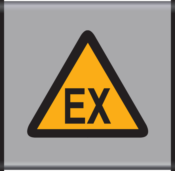 WAARSCHUWING EX. EXPLOSIEVE OMGEVING