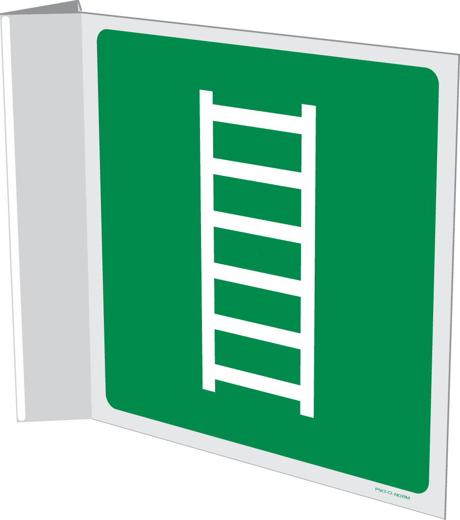 VLUCHTLADDER ISO7010-E059