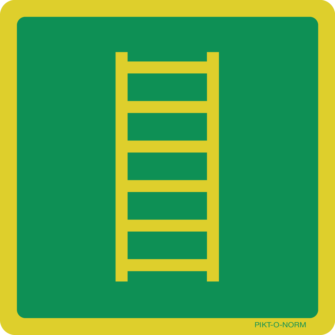 VLUCHTLADDER ISO7010-E059