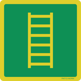 VLUCHTLADDER ISO7010-E059