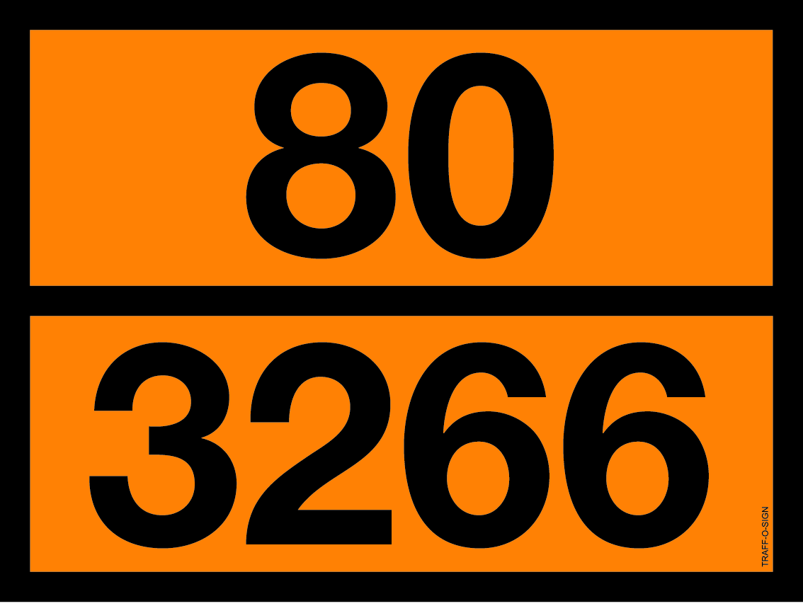 ADR BORD MET GEVARENCODE 80/3266