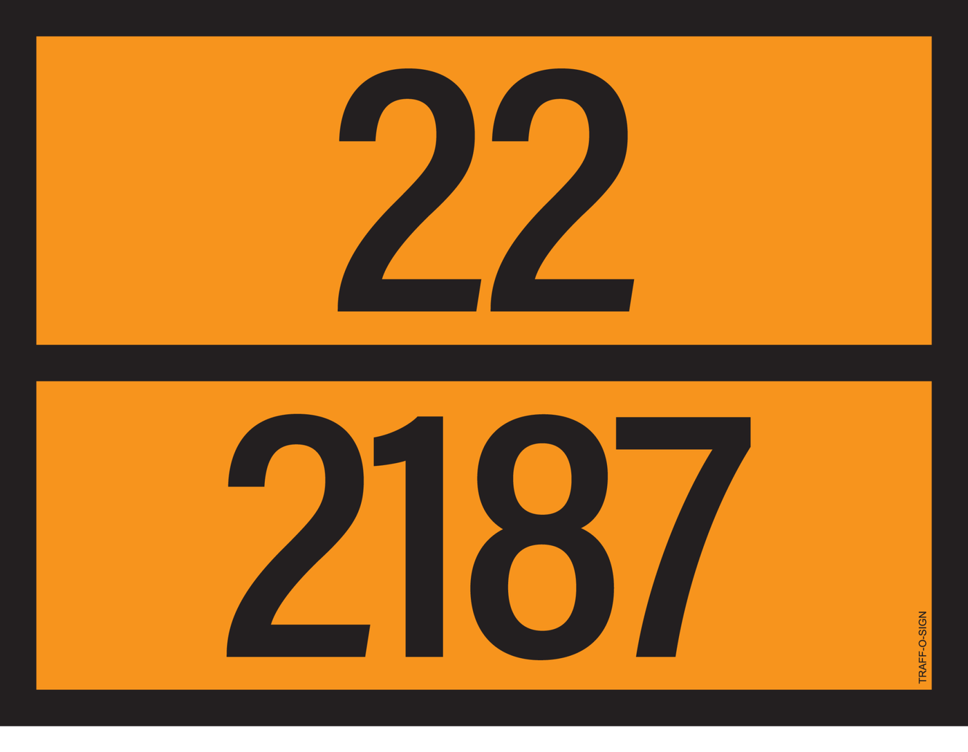 ADR BORD MET GEVARENCODE 22/2187
