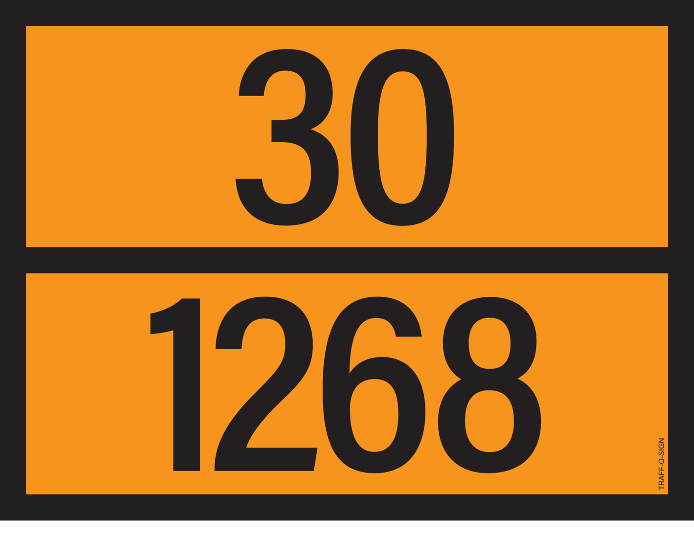 ADR BORD MET GEVARENCODE 30/1268