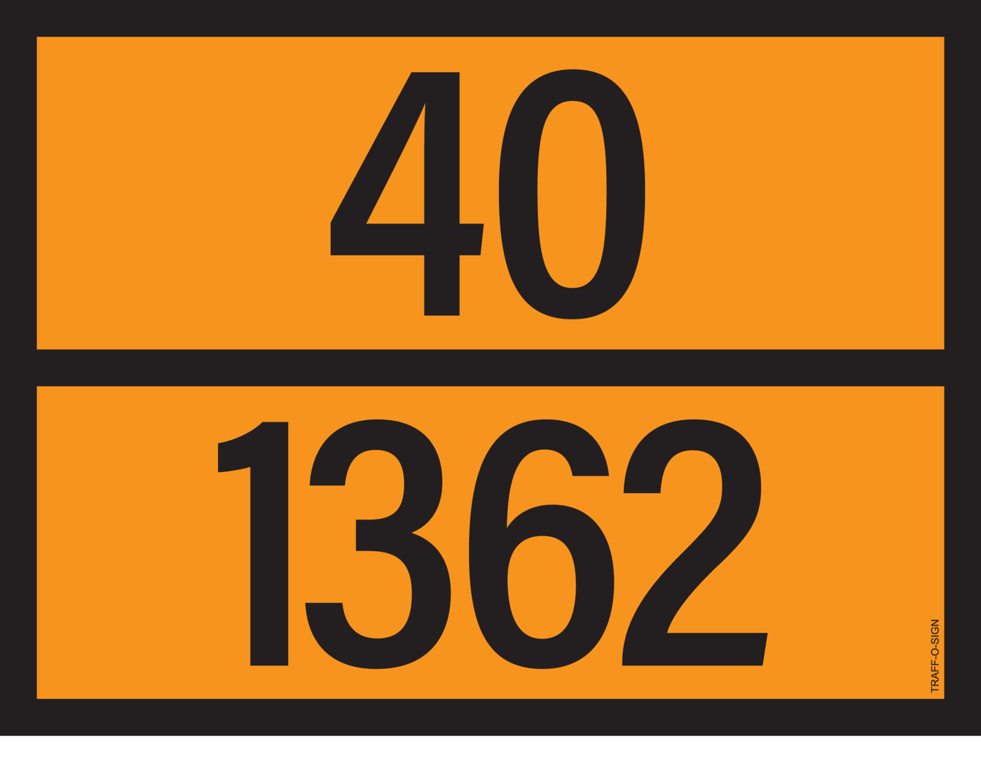 ADR BORD MET GEVARENCODE 40/1362
