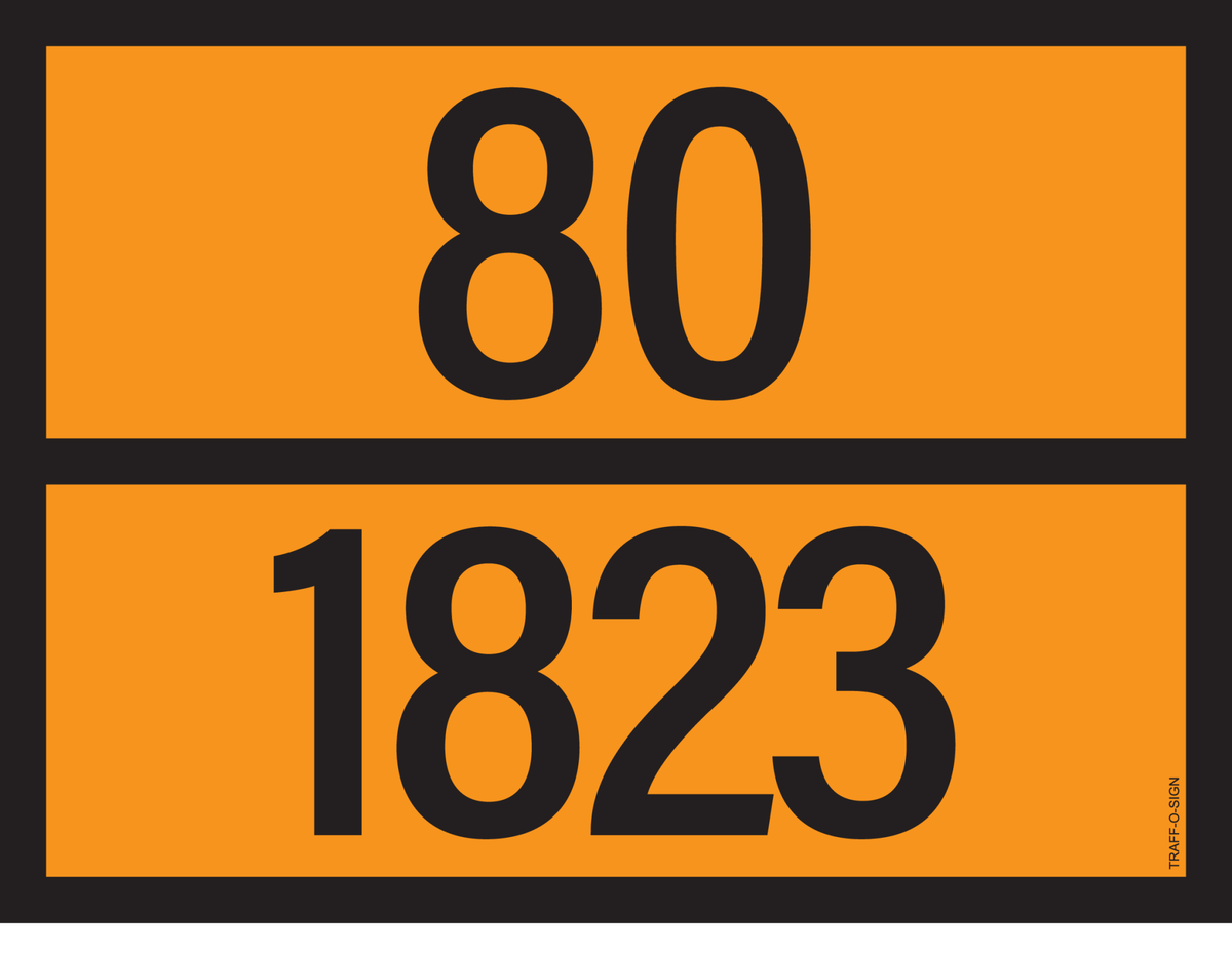 ADR BORD MET GEVARENCODE 80/1823