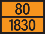 PANNEAU ADR AVEC CODE DE DANGER 80/1830