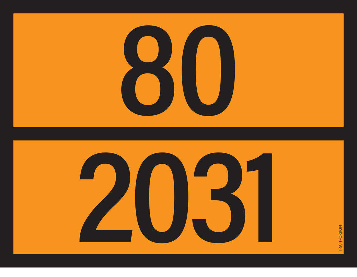 ADR BORD MET GEVARENCODE 80/2031