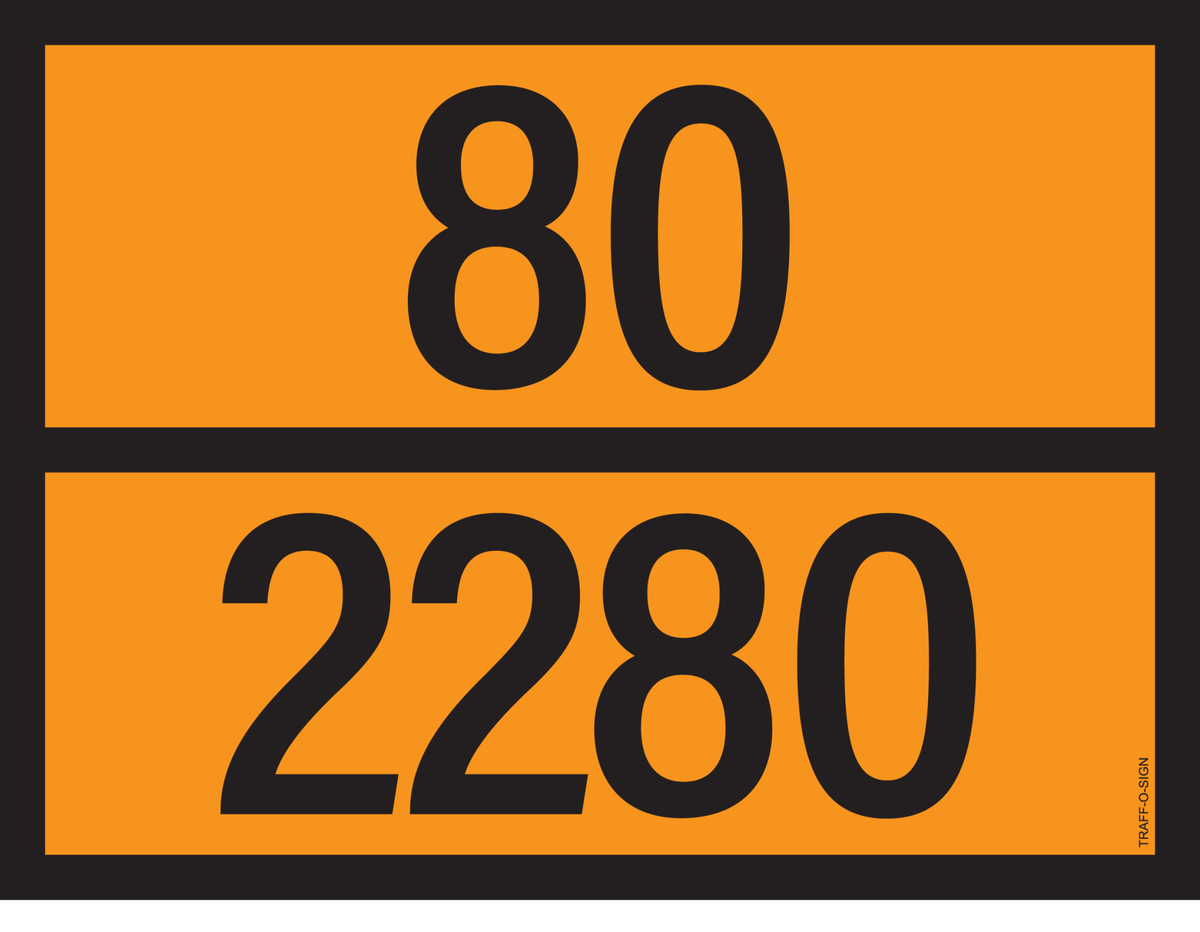 ADR BORD MET GEVARENCODE 80/2280