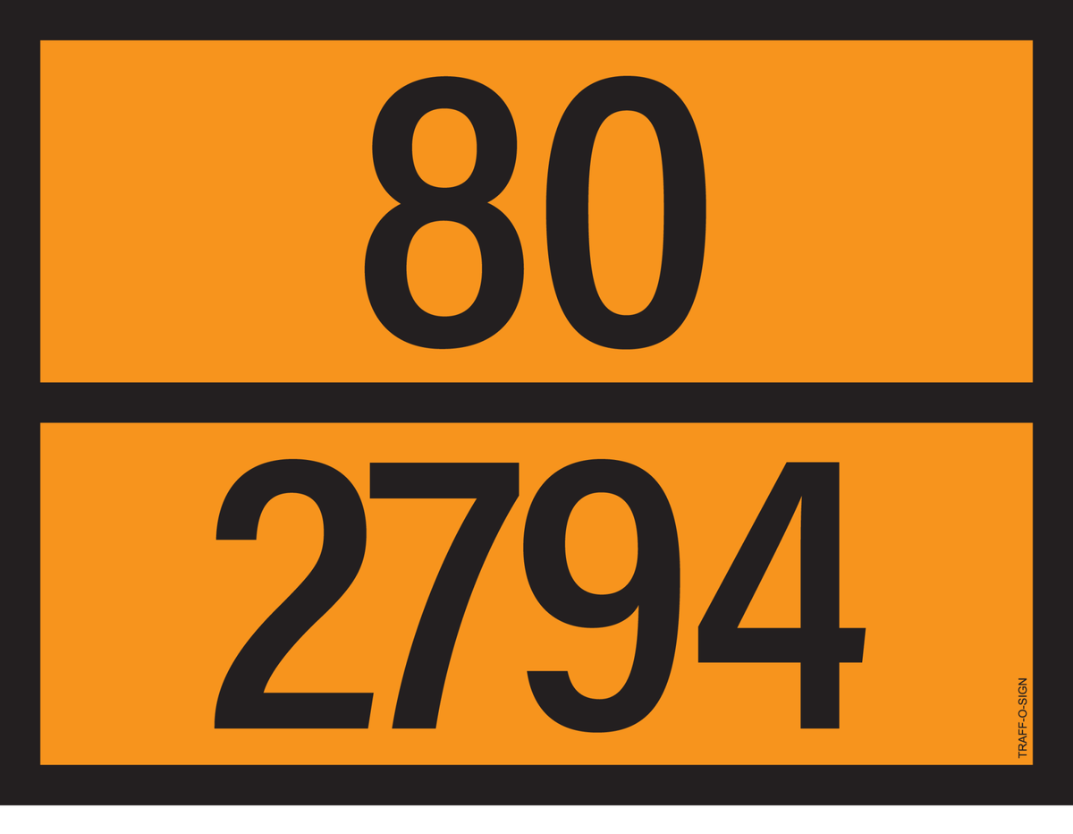 ADR BORD MET GEVARENCODE 80/2794