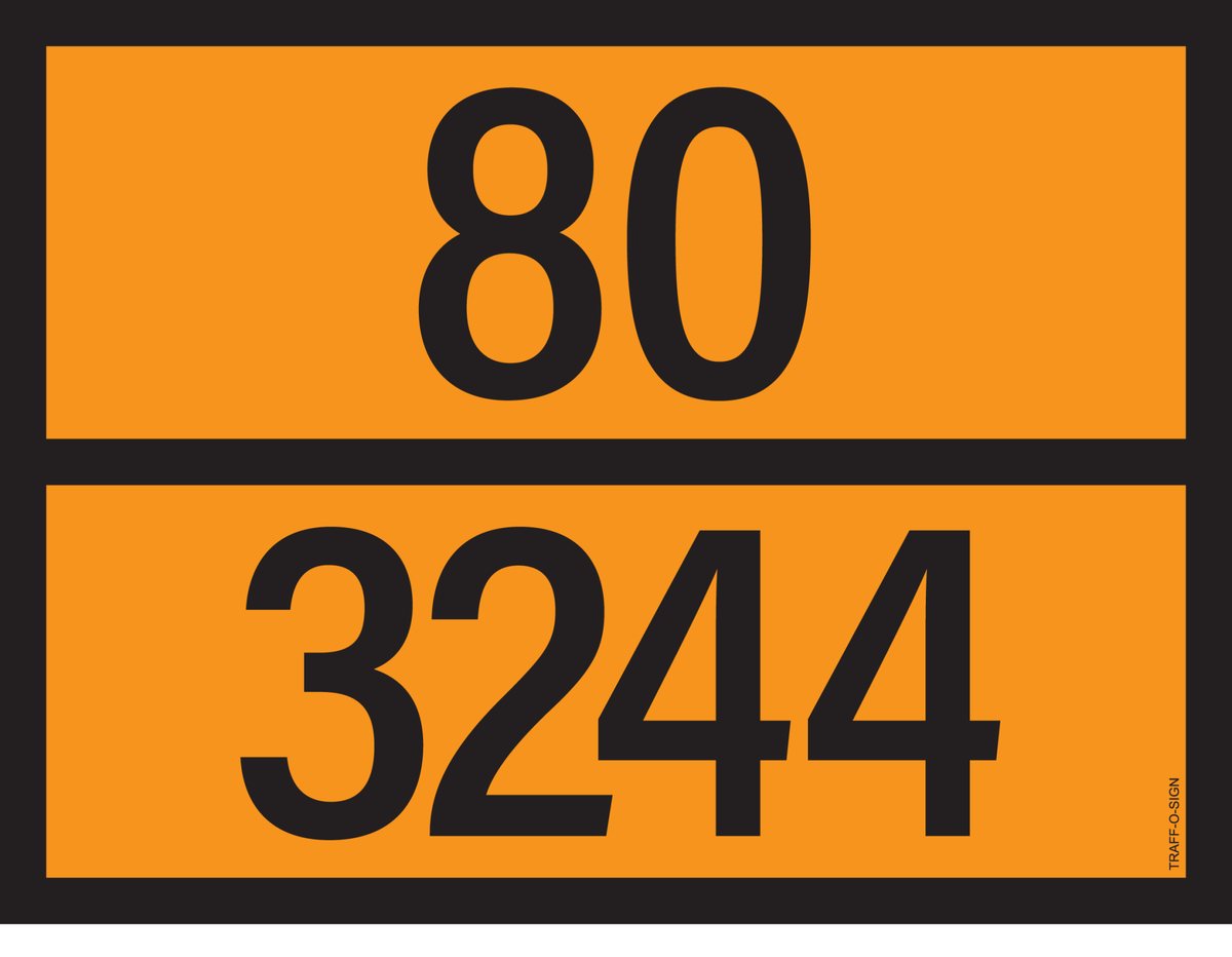 ADR BORD MET GEVARENCODE 80/3244