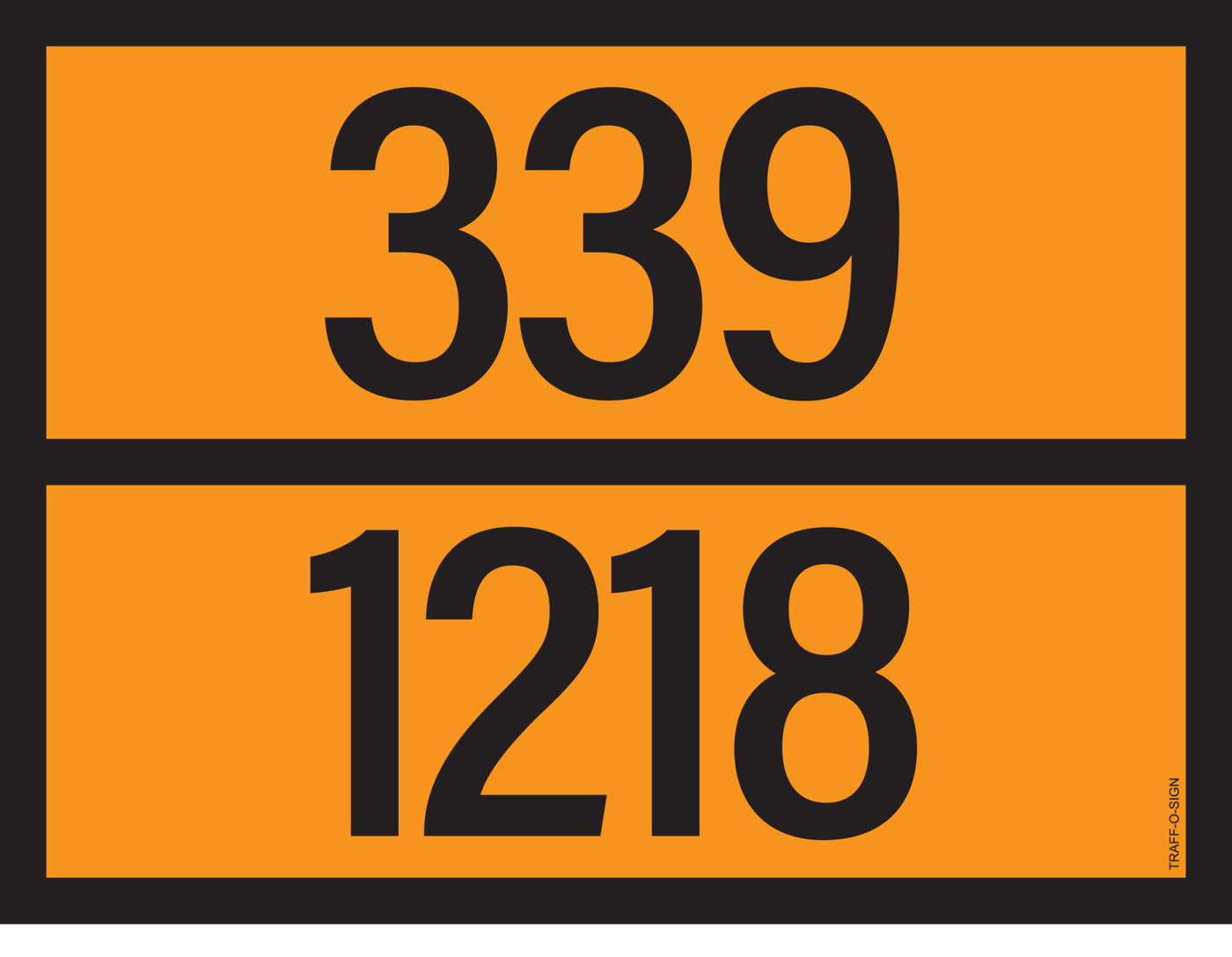 ADR BORD MET GEVARENCODE 339/1218
