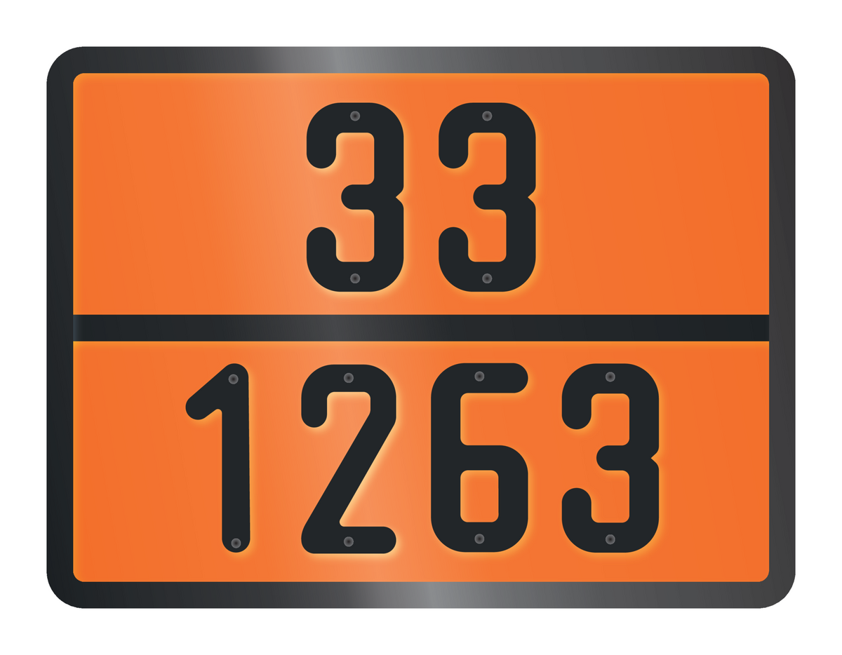 ADR BORD MET GEVARENCODE 33/1263