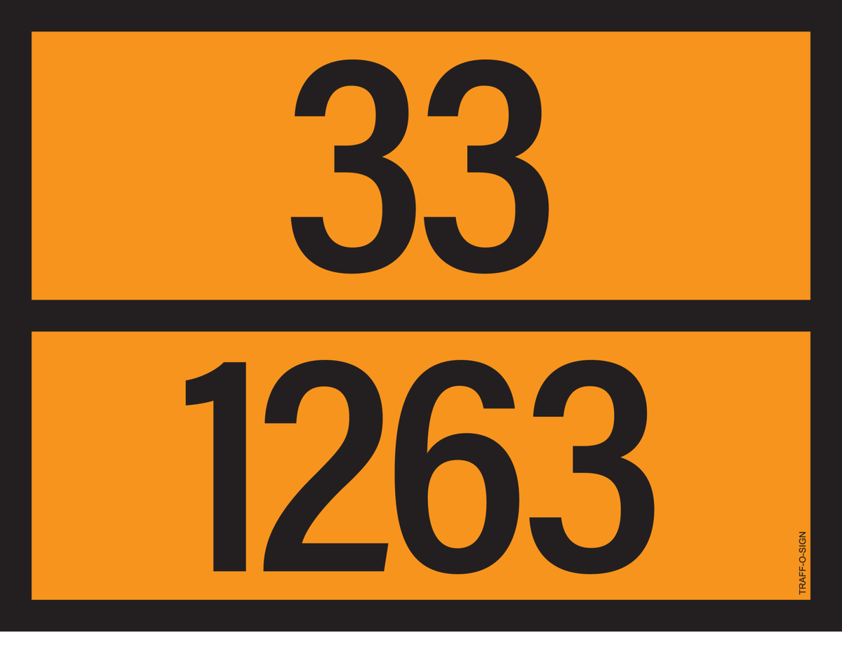 ADR BORD MET GEVARENCODE 33/1263