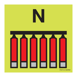 FIXED NITROGEN FIRE EXTINGUISH. BATTERY