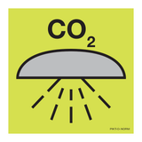SPACE PROTECTED BY CO2 FIRE EXTINGUISH..