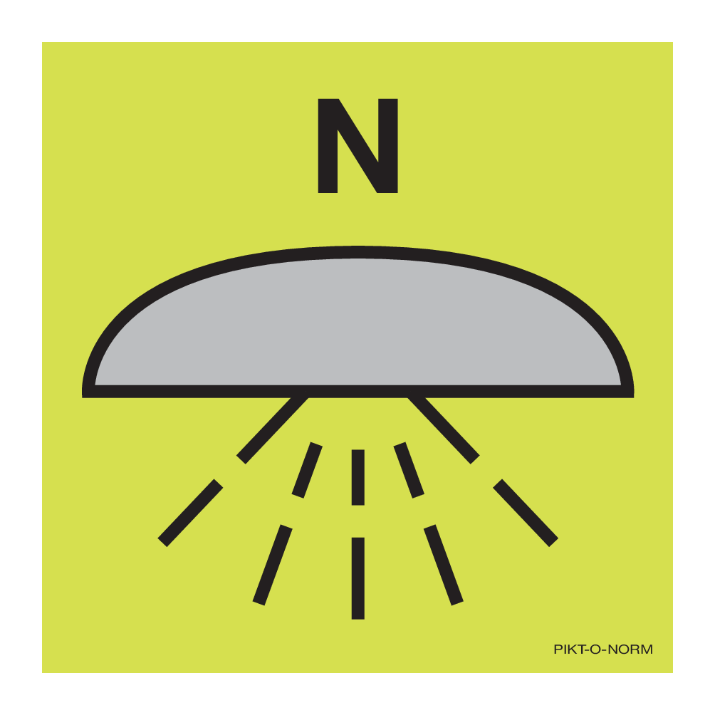 SPACE PROTECTED BY NITROGEN FIRE EXT...