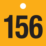 ZWARTE CIJFERS 151 tot 200 op PP.GEEL