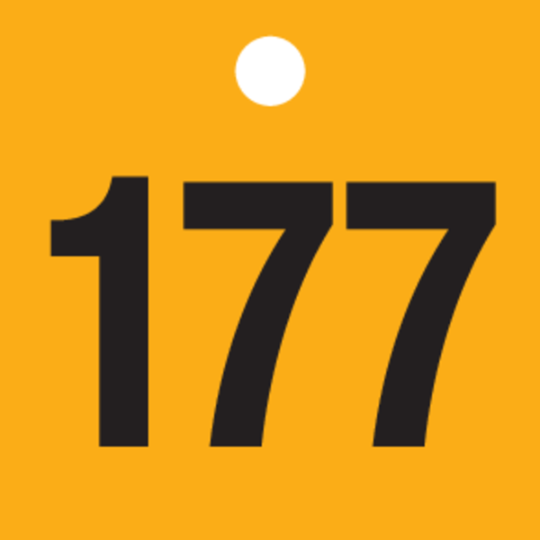 ZWARTE CIJFERS 151 tot 200 op PP.GEEL