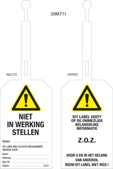 NIET IN WERKING STELLEN...MET SLUITING