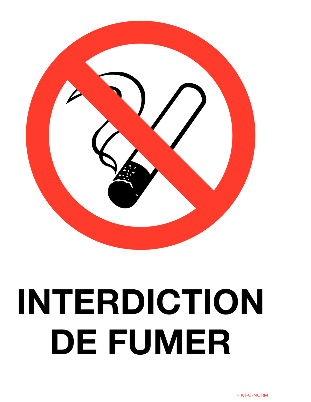 INTERDICTION DE FUMER