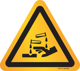 AVERTISSEMENT SUBSTANCES CORROSIVES