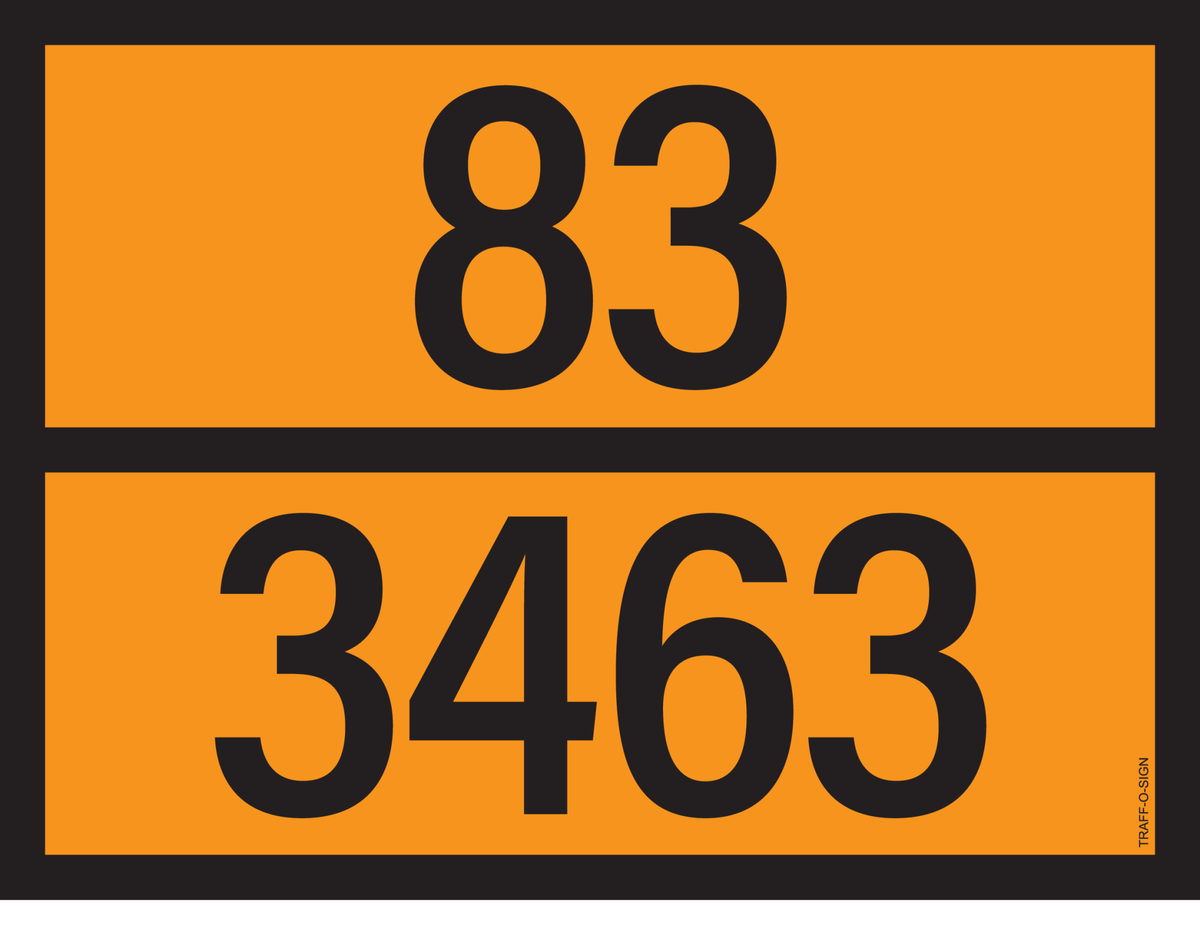 ADR BORD MET GEVARENCODE 83/3463