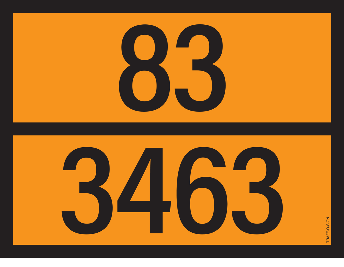 ADR BORD MET GEVARENCODE 83/3463