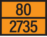 PANNEAU ADR AVEC CODE DE DANGER 80/2735