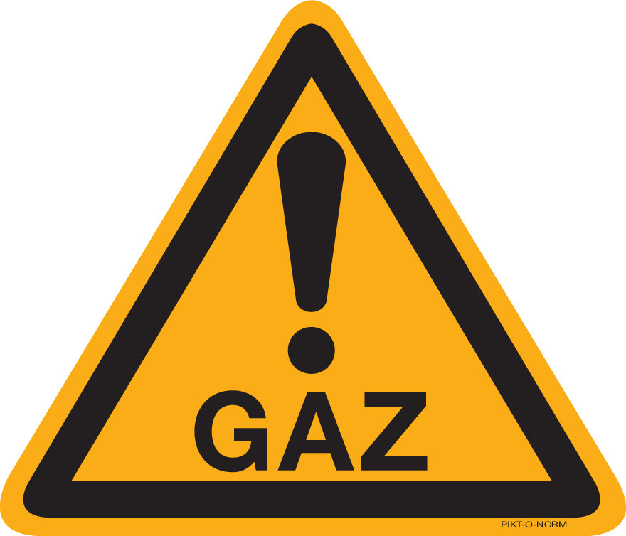 AVERTISSEMENT DANGER GAZ!