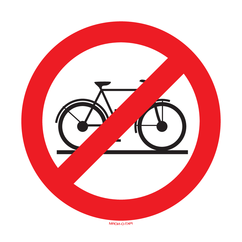 INTERDIT AUX BICYCLETTES