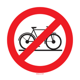 INTERDIT AUX BICYCLETTES