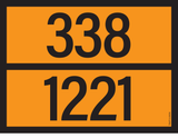 ADR BORD MET GEVARENCODE 338/1221