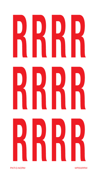 LETTER R OP VEL