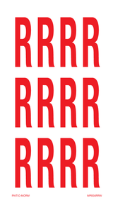 LETTER R OP VEL