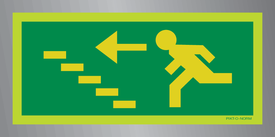 ISSUE DE SEC.ESCALIER GAUCHE VERS HAUT