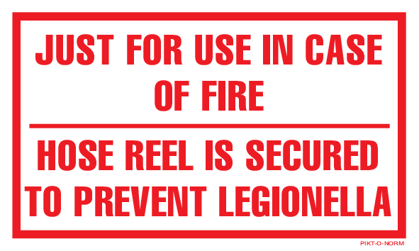 JUST FOR USE IN CASE OF FIRE... 