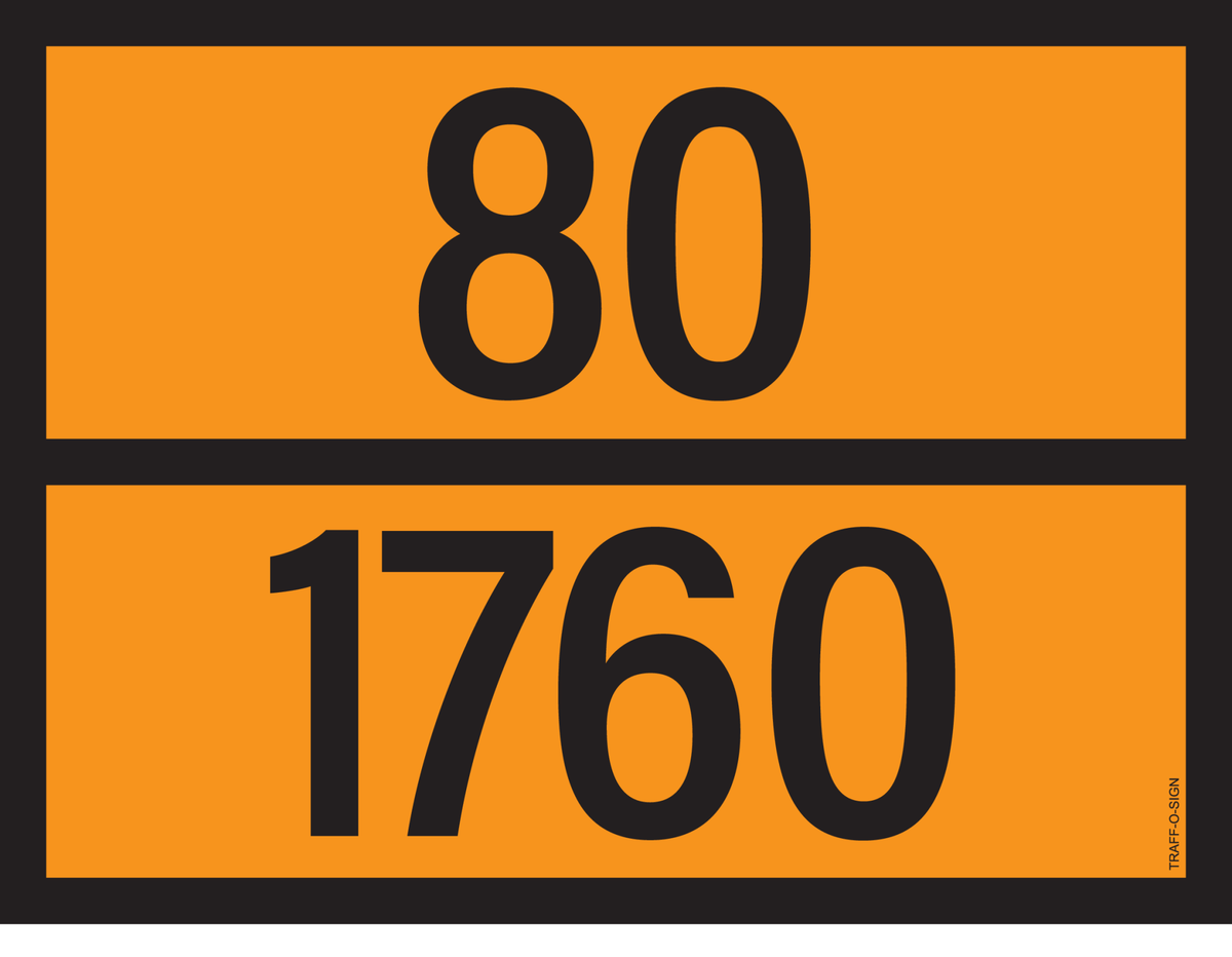 ADR BORD MET GEVARENCODE 80/1760