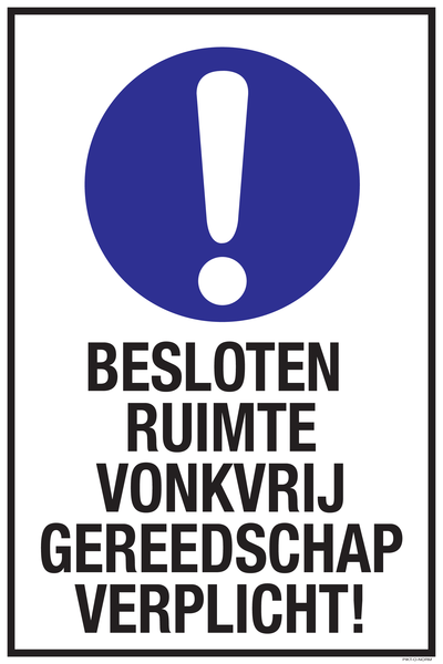 BESLOTEN RUIMTE VONKVRIJ GEREEDSCHAP...
