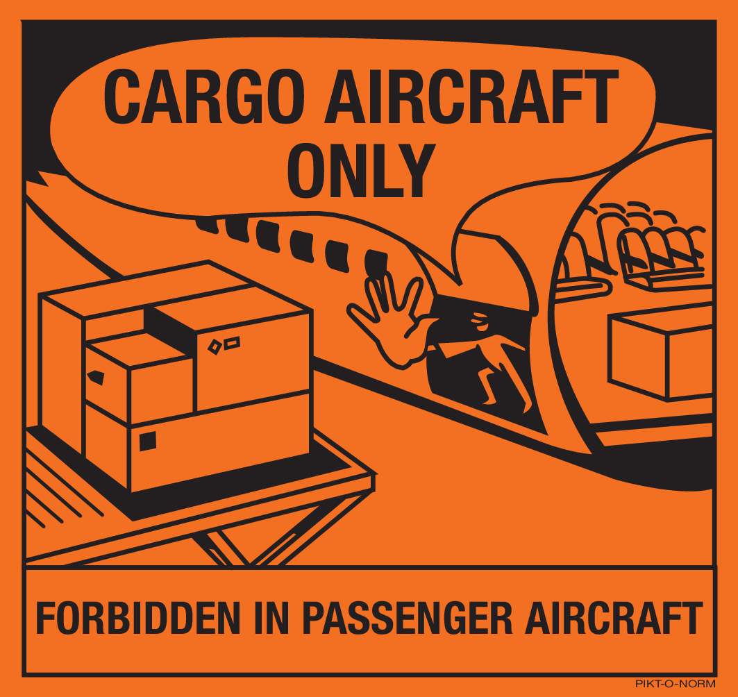 FORBIDDEN IN PASSENGER AIRCRAFT
