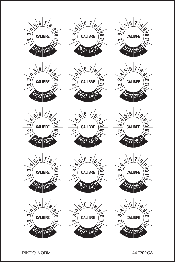 CALIBRE, PASTILLES CALENDRIER