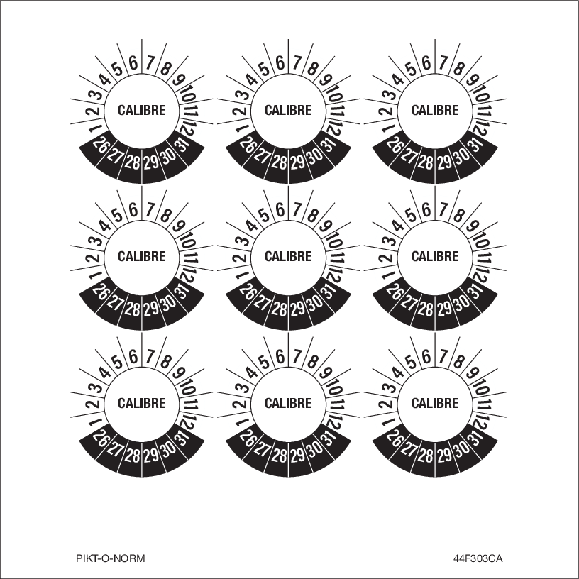 CALIBRE, PASTILLES CALENDRIER