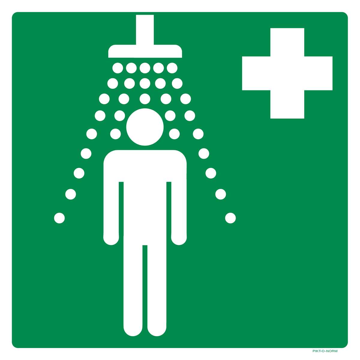 VEILIGHEIDSDOUCHE ISO7010-E012