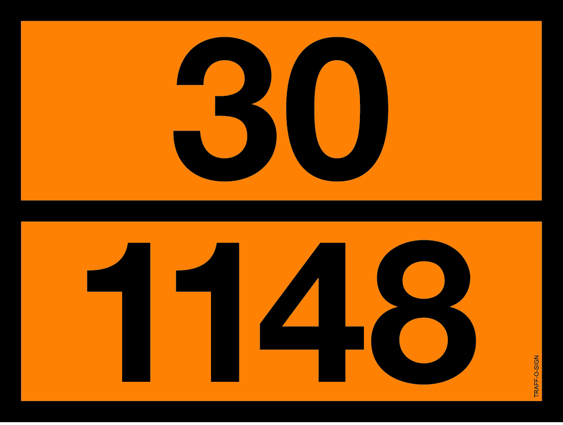 ADR BORD MET GEVARENCODE 30/1148